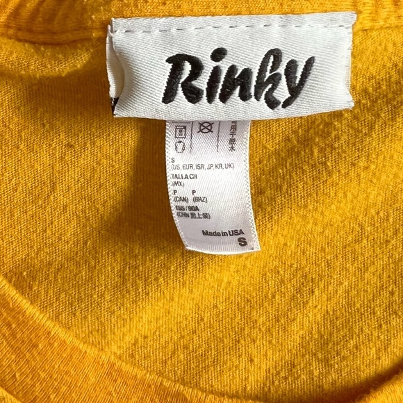 🌸RINKY YELLOW NASHVILLE PREDATORS PLAYOFF FITTED FULL LENGTH SHIRT SIZE SMALL - Picture 4 of 4